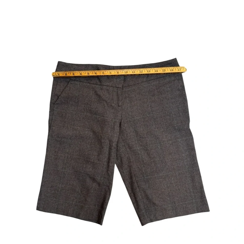 Fresh & Wear Plaid Bermuda Shorts Brown Tailored High Rise Women’s Medium